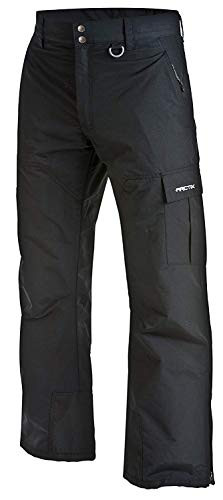 ARCTIX MEN'S MOUNTAIN PREMIUM SNOWBOARD CARGO PANTS, 32 INSEAM, SIZE 32L, BLACK New