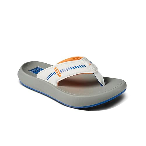 CJ5891 REEF MEN'S SWELLSOLE CRUISER SANDALS BLUE/WHITE/ORANGE SIZE 10 New