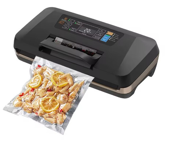 VACUUM SEALER MACHINE PLASTIC SEALING DRY AND WET HIGH-END - BLACK