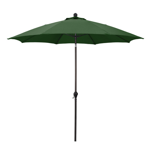 ASTELLA 9-FT ALUMINUM GREEN PUSH-BUTTON TILT MARKET PATIO UMBRELLA - GREEN