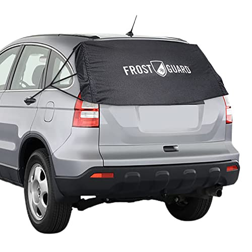 FrostGuard Rear Windshield Cover for Ice and Snow, For SUVs and Trucks - Black