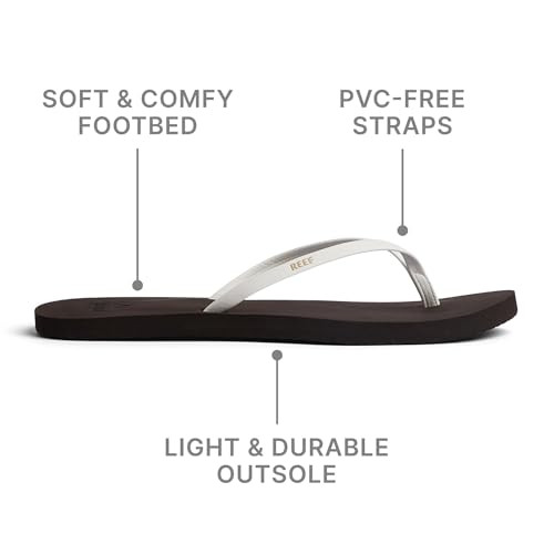 RF0A2U1JBNW REEF WOMENS BLISS NIGHTS BROWN/WHITE SIZE 11 New