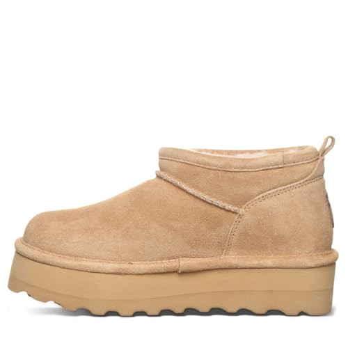 BEARPAW WOMEN'S RETRO SUPER SHORTY BOOT SIZE WOMEN 8 EU W39 JP W25 ICED COFFEE New