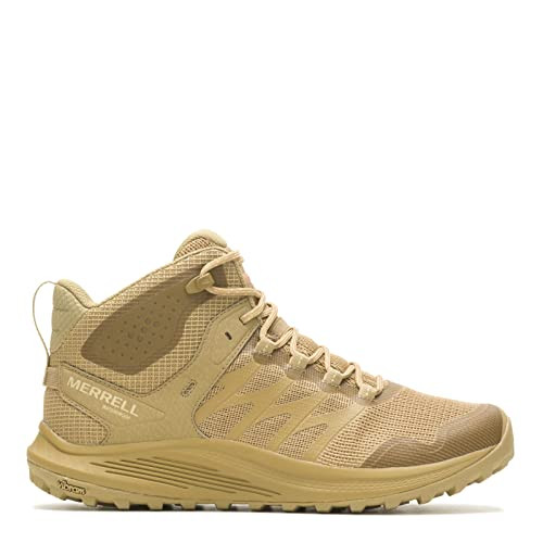 J005051 MERRELL MEN'S NOVA 3 TACTICAL MID WATERPROOF DARK COYOTE Size 10.5