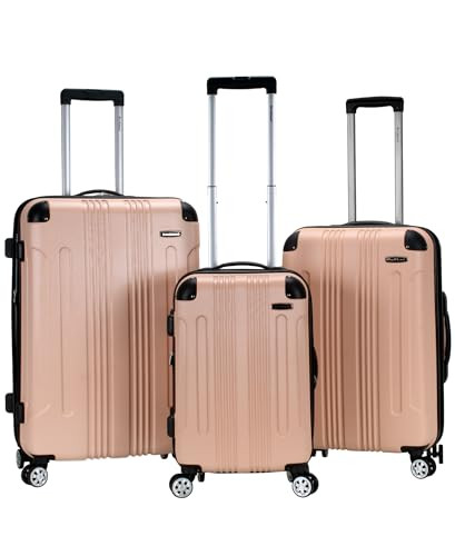 ROCKLAND LONDON HARDSIDE EXPANDABLE LUGGAGE SPINNER WHEELS 28-24-20-INCH - BIEGE