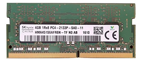 SK HYNIX 4GB 1RX8 PC4-17000 DDR4-2133 1.2VOLT CL15 260 PIN SODIMM MEMORY - GREEN