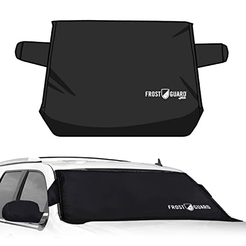 FrostGuard Plus/ Winter Windshield Cover Ice and Snow XL Size (Black)