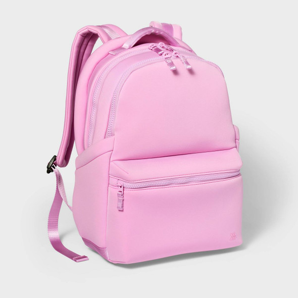 ALL IN MOTION 14L FAUX NEOPRENE BACKPACK - ALL IN MOTION - PINK