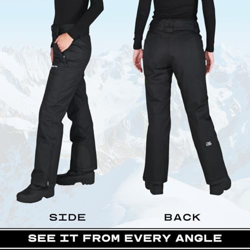 1800 ARCTIX WOMEN'S INSULATED SNOW PANTS SIZE 2X/31 inseam BLACK