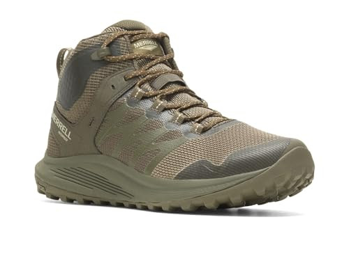 J005053 Merrell Men's Nova 3 Tactical Mid Waterproof Dark Olive Size 10.5