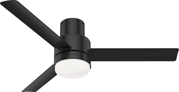 HUNTER GILMOUR 52" 3 BLADE INDOOR/OUTDOOR LED CEILING FAN - BLACK