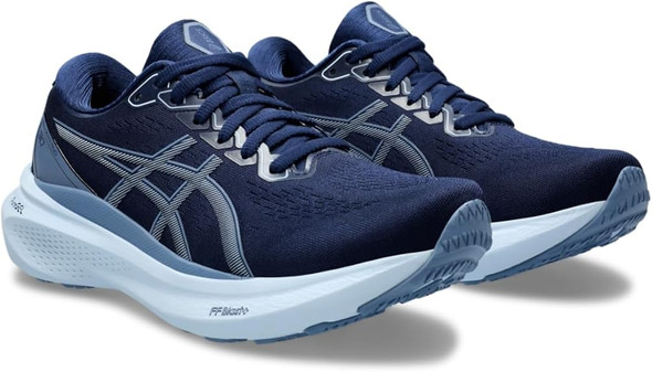 ASICS WOMEN'S GEL-KAYANO 30 RUNNING SHOES - SIZE: 5 - BLUE EXPANSE/LIGHT NAVY
