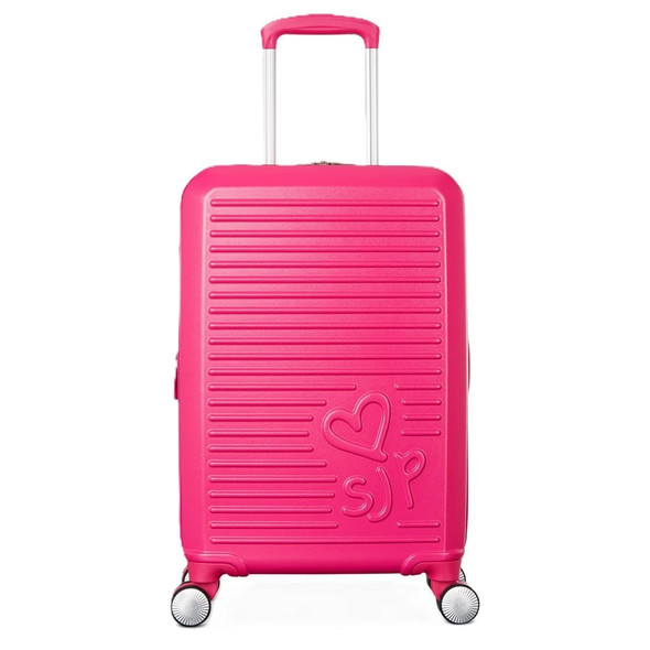 Sarah Jessica Parker Hardside Expandable Carry On Spinner Suitcase - Candy