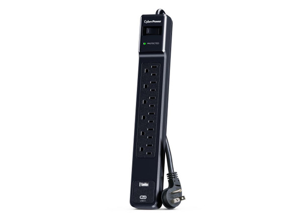 CyberPower CSP604UC Home Office 6 - Outlet Surge Protector with 1500 J Surge