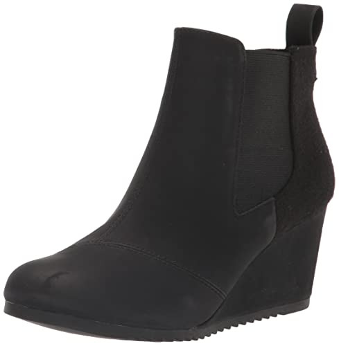 TOMS BAILEY ANKLE BOOTS WOMEN'S BLACK SIZE 8