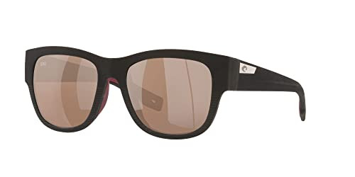 COSTA DEL MAR WOMENS CALETA AVIATOR SUNGLASSES - BLACK/COPPER