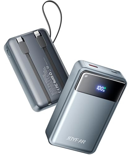 JOYFAR PORTABLE CHARGER POWER BANK 30000MAH 65W LAPTOP TRAVEL ESSENTIALS - GRAY New