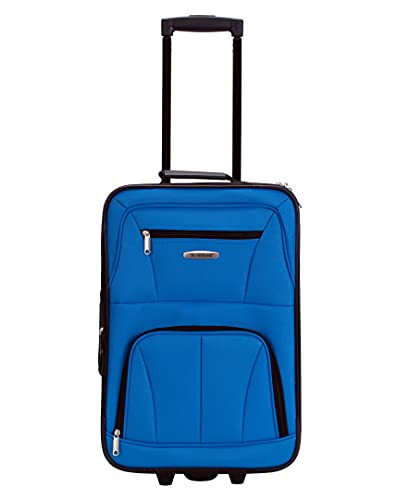 ROCKLAND JOURNEY SOFTSIDE UPRIGHT LUGGAGE SET,EXPANDABLE, BLUE, 4-PIECE - BLUE