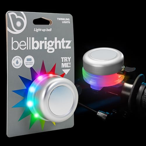 BRIGHTZ LED BICYCLE BELL - SILVER - 24H26D