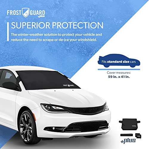 FrostGuard Plus | Winter Windshield Cover for Ice and Snow,Standard Size