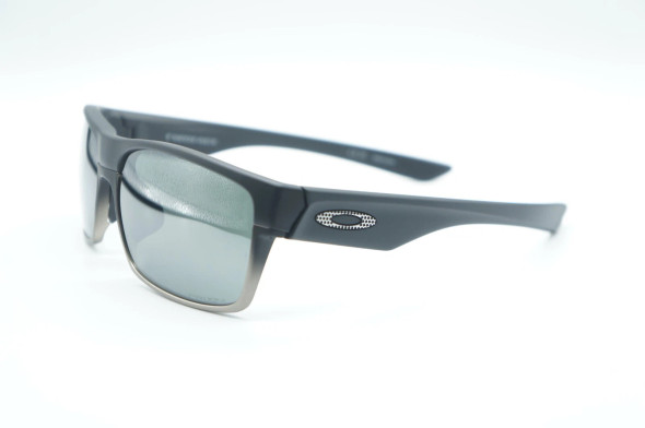OAKLEY TWOFACE SUNGLASSES MATT BLACK/CHROME FRAME BLACK PRIZM LENSES, 60-16-139