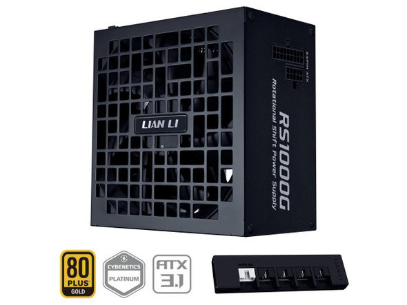 Lian Li RS 1000W Rotational Shift Fully Modular ATX Power Supply (W/ USB Fan
