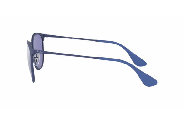 RAY-BAN ERIKA METAL RUBBER ELETRIC BLUE FRAME BLUE LIGHT FLASH GRAY 54-19-145-2N