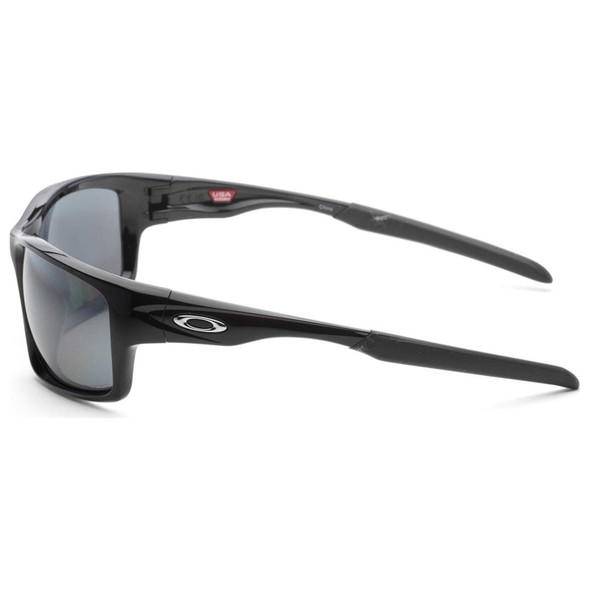 OAKLEY CANTEEN POLISHED BLACK FRAME, BLACK IRIDIUM POLARIZED LENSES, 60-16-122