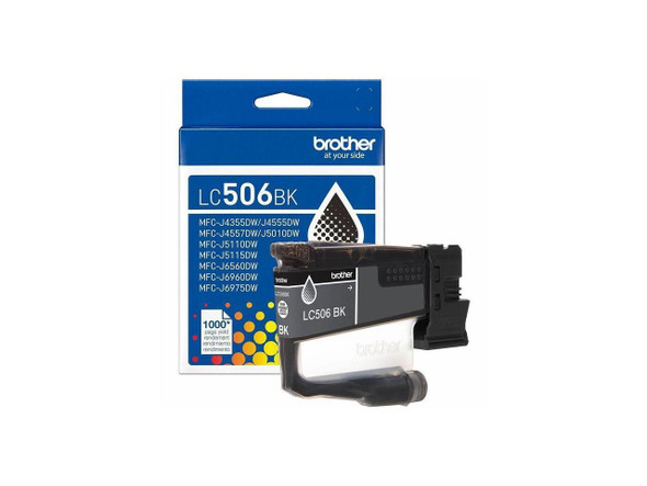 Brother Genuine LC506BK Standard Yield Black Ink Cartridge
