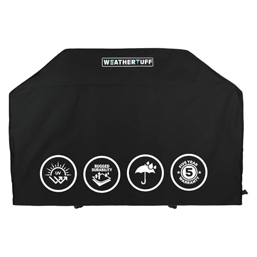 WEATHERTUFF ALL SEASON UNIVERSAL HEAVY DUTY STANDARD GRILL COVER - BLACK