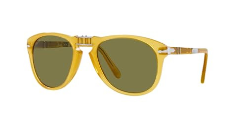 PERSOL STEVE MCQUEEN AVIATOR - OPAL YELLOW FRAME, POLARIZED GREEN LENSES