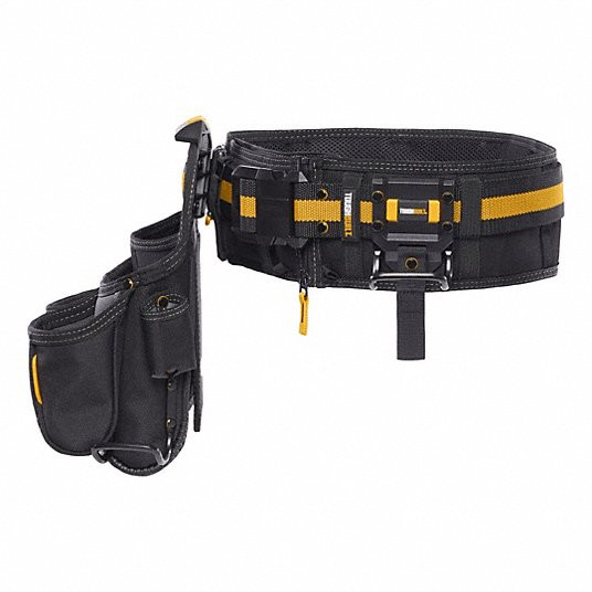 TOUGHBUILT PRO FRAMER TOOL BELT PK 3: POCKETS 10 PADDED - BLACK New