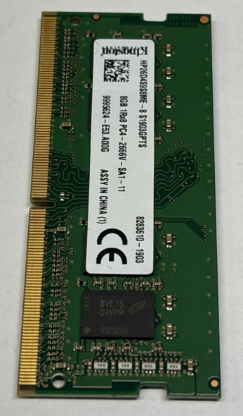 KINGSTON 8GB DDR4-2666 PC4-2666V LAPTOP MEMORY - GREEN
