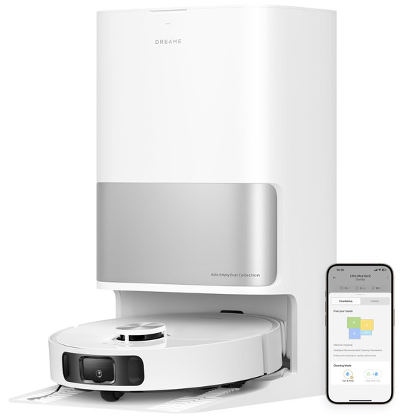 DREAME L10s Ultra Gen 2 Robot Vacuum and Mop, 10,000Pa Suction RLL32SE - White