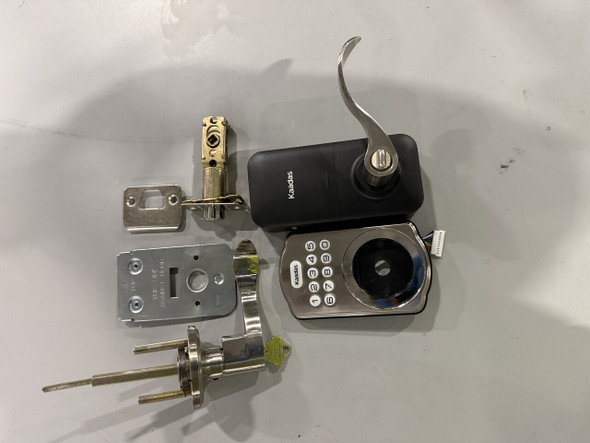 KAADAS ELECTRONIC KEYPAD LEVER DOOR LOCK SILVER AND BLACK - SILVER BLACK