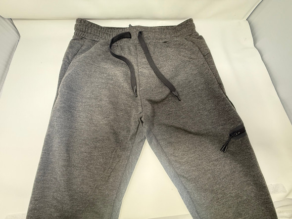 BLU ROCK NEW YORK MEN'S SLIM-FIT TECH FLEECE JOGGER PANTS - SIZE: S - CHARCOAL New