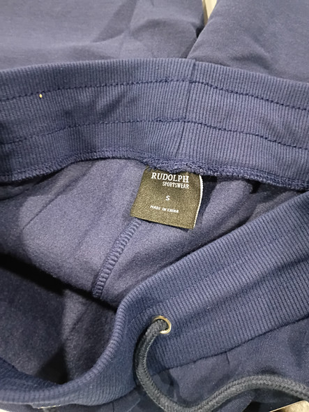 RUDOLPH FLEECE NAVY JOGGERS - SIZE: MEN S - NAVY New