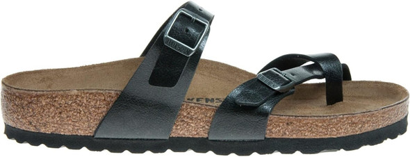 BIRKENSTOCK WOMEN'S FLIP FLOP SANDALS - MEN 12 (AU/UK M10.5) - GRACEFUL LICORICE