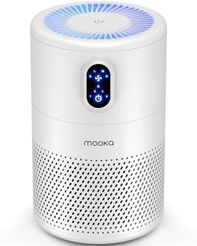 MOOKA Air Purifiers for Home Large Room up to 1076 ft² H13 True HEPA Filter