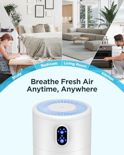 MOOKA Air Purifiers for Home Large Room up to 1076 ft² H13 True HEPA Filter