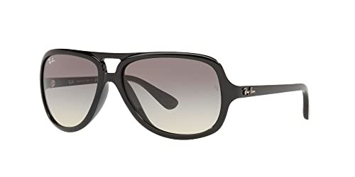 RAY-BAN AVIATOR SUNGLASSES - BLACK FRAME, GRAY GRADIENT - 601/32