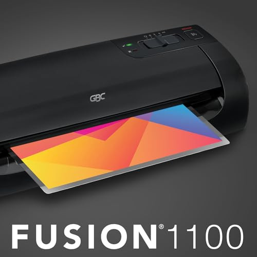 GBC THERMAL LAMINATOR MACHINE, FUSION 1100L, 9", 4 MIN WARM-UP, 3 OR 5 MIL