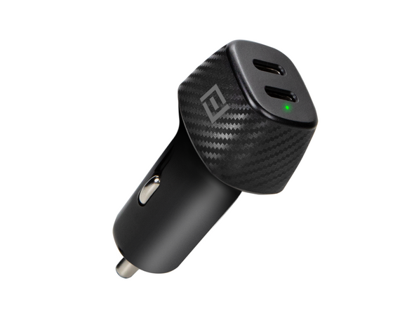 PureGear 40W Dual Port USB-C Car Charger, Black | 65182FF