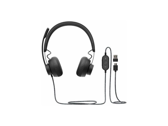 Logitech Zone Wired 2 Noise-Canceling Headset (UC) - Off-white