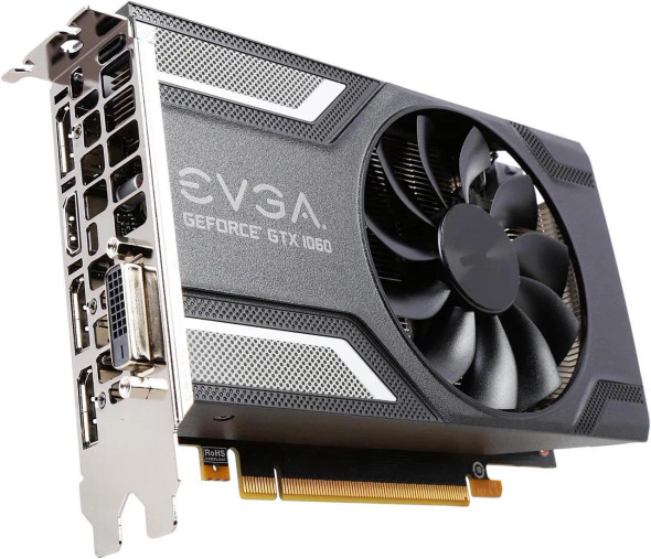 EVGA GEFORCE GTX 1060 SC GAMING, ACX 2.0 (SINGLE FAN), 6GB GDDR5 - BLACK