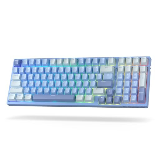 LTC NIMBLEBACK NB981 95% WIRELESS MECHANICAL KEYBOARD 2.4G/ BT/USB-C - SKY BLUE