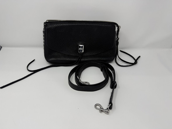 REBECCA MINKOFF WOMENS DARREN TOP ZIP CROSSBODY WOMEN'S LEATHER SHOULDER HANDBAG