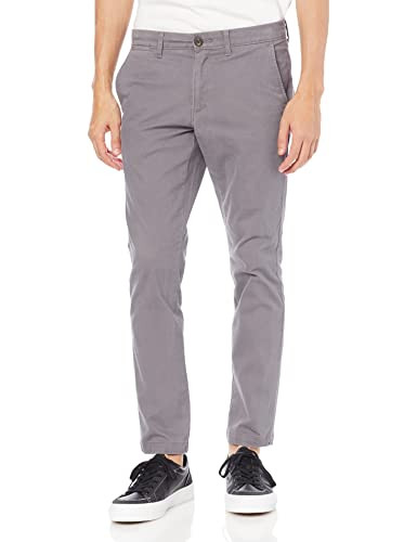 AMAZON ESSENTIALS MENS SKINNY-FIT CASUAL STRETCH CHINO PANT - CHARCOAL 29W X 29L New