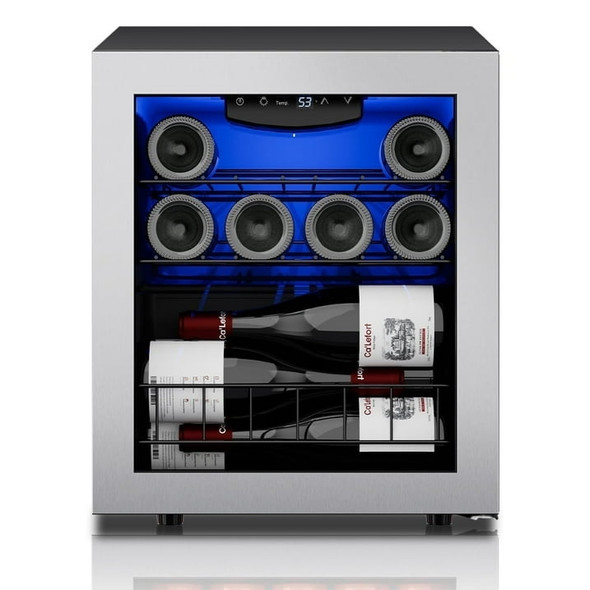 CA'LEFORT 12 BOTTLE WINE COOLER REFRIGERATOR - BLACK