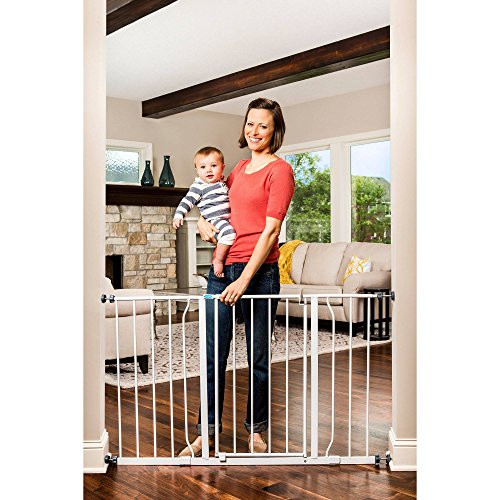REGALO EASY OPEN 47" WALK-THROUGH GATE (ONE SIZE) - WHITE
